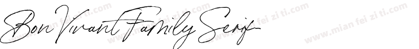 Bon Vivant Family Serif字体转换